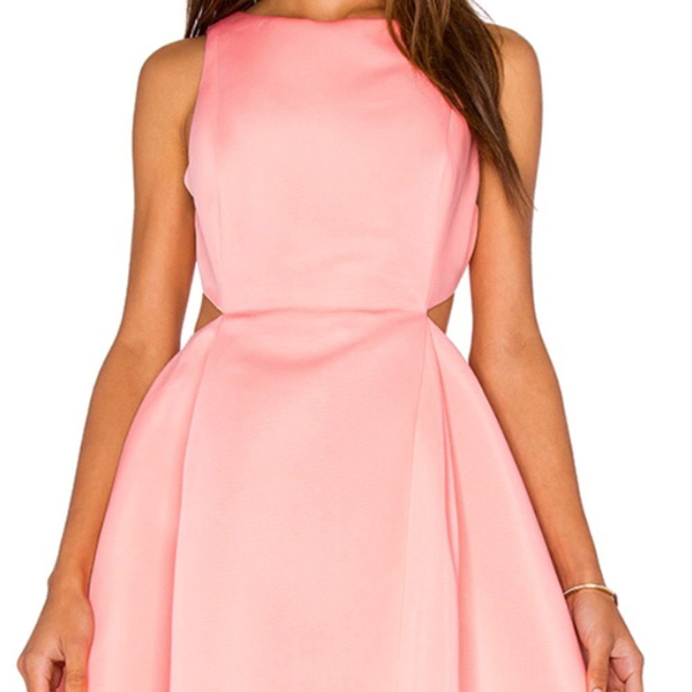 Halston Heritage cutout dress- salmon color size 0